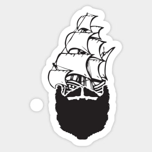 Pirate Beard Sticker